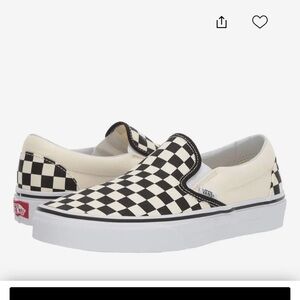 Festival Gear! Vans® Slip On Checkerboard Women Size 6 + Boys/Men 4.5